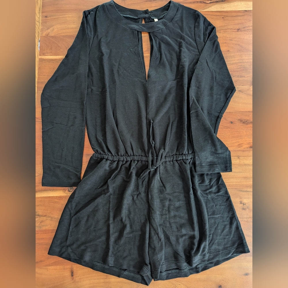 Revolve Lanston black romper Size M NEW WITH TAGS